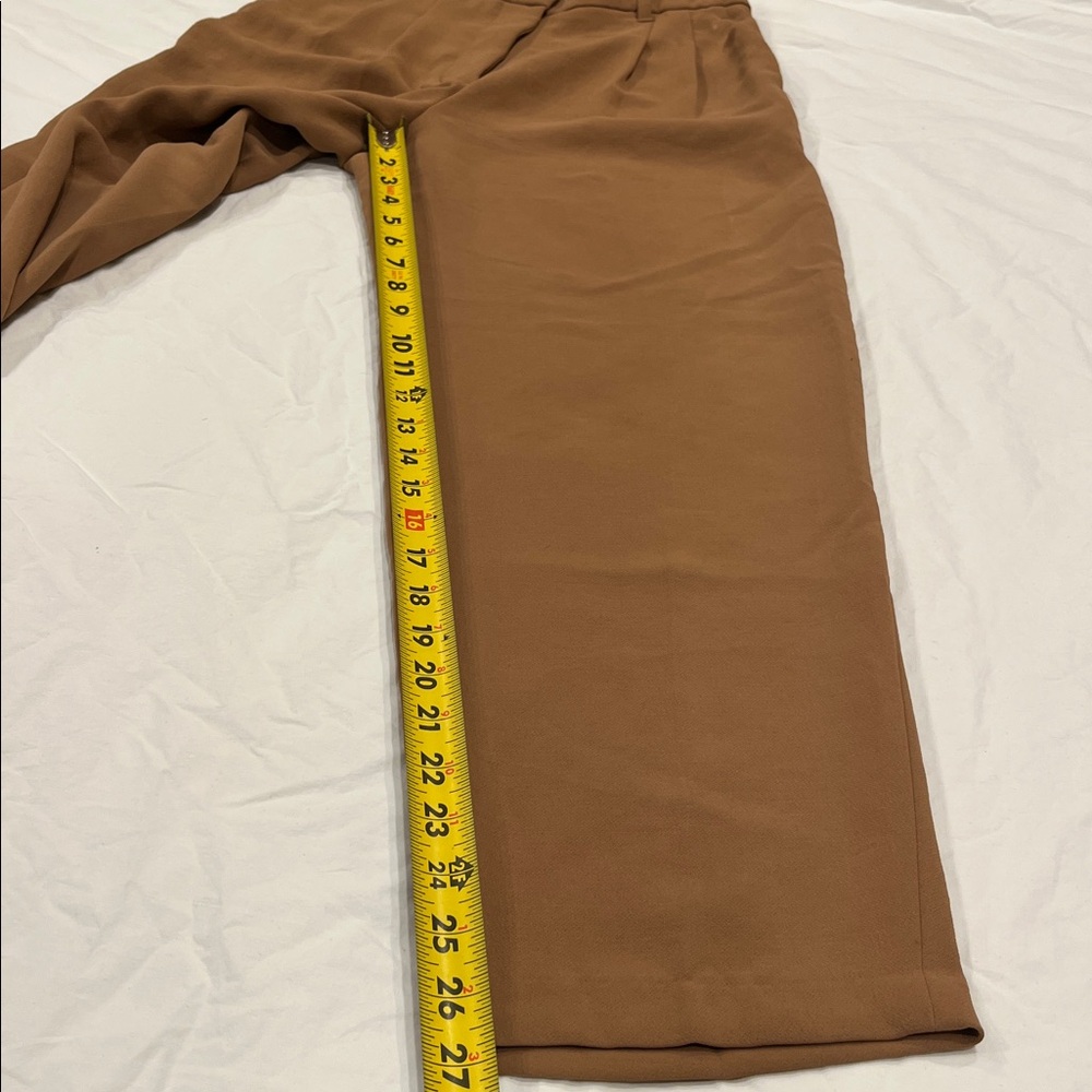 Aritzia Wilfred Carrot Pant Camel Brown Pants size 4 - Picture 10 of 13